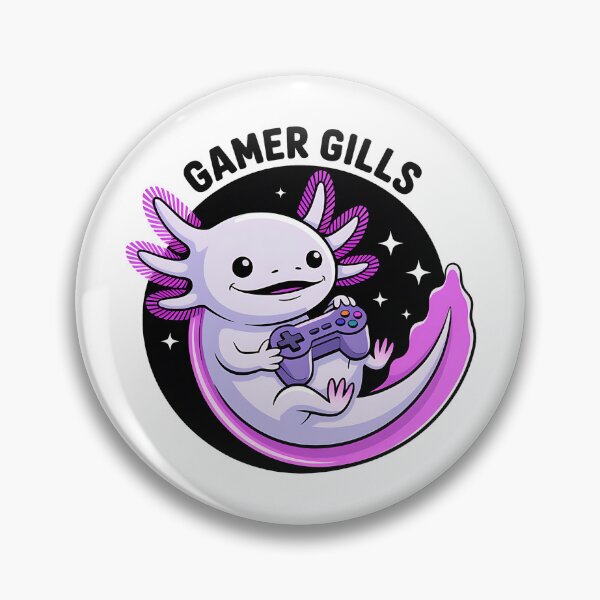 Item preview, Axolotl Gamer Gills • Lounging with Game Controller designed and sold by Blok45.