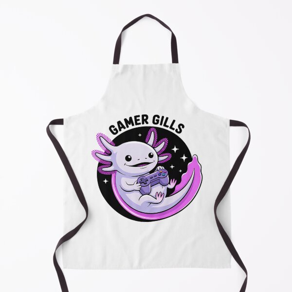 Item preview, Axolotl Gamer Gills • Lounging with Game Controller designed and sold by Blok45.
