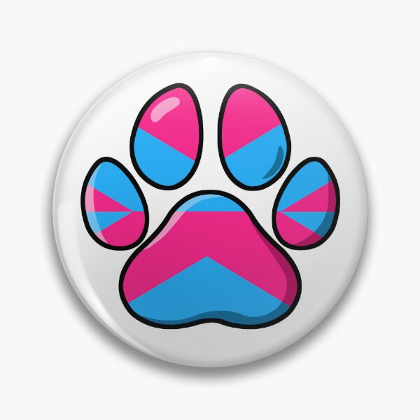 Item preview, pride - crossdresser pawprint designed and sold by Official Legacy and Dameni Fan Art.