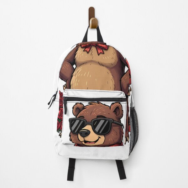 Item preview, Cool Bear with Wine, Roses, and Chocolates designed and sold by Linework Studio.