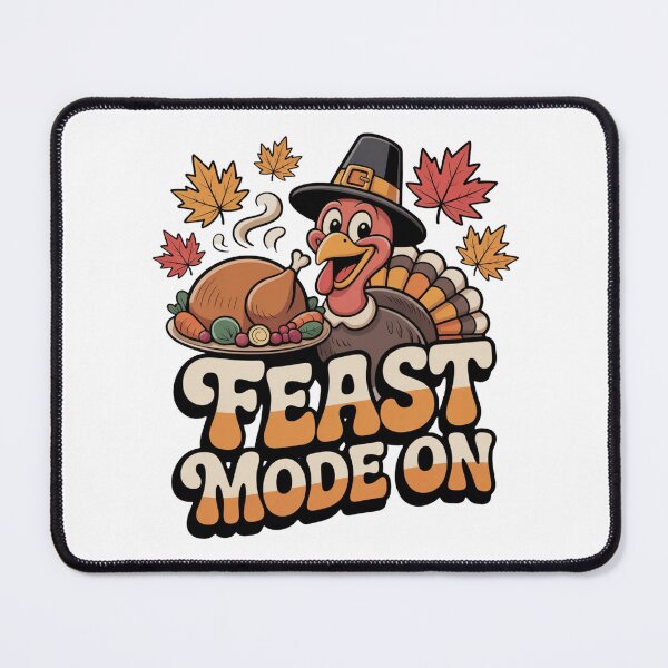 Item preview, Feast Mode On Funny Thanksgiving Turkey designed and sold by VETRO⭐.