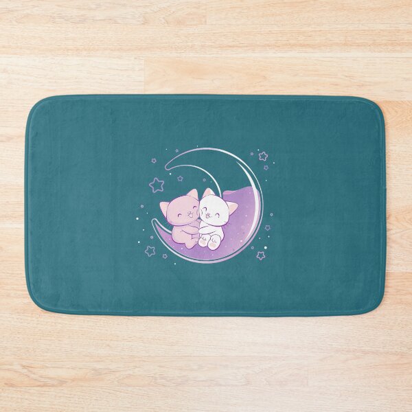 Item preview, Cute Moon Kitties Cuddle On Purple Crescent By Merch, Limited Edition, Perfect Gift For You And Fri designed and sold by luanajardelp.