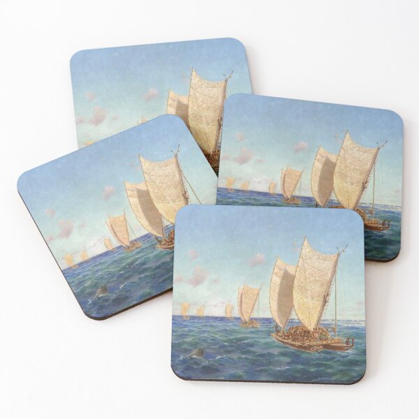 Item preview, Departure of the Six Canoes designed and sold by tomorrowsart.