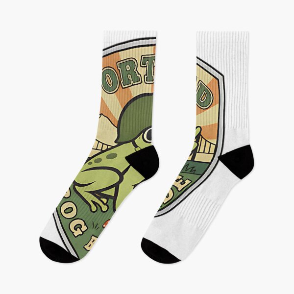 Item preview, Portland Frog Brigade Badge Retro Vintage Frog Soldier Style Funny Design designed and sold by ArtDesignTp.