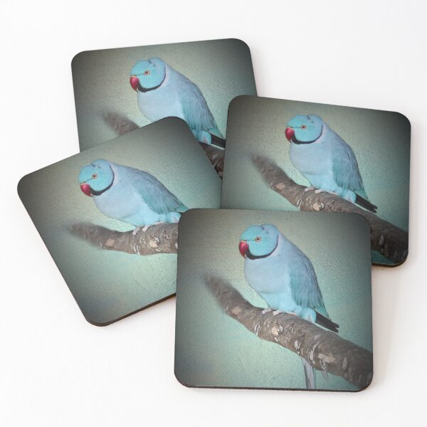 Item preview, Blue Indian ringneck parakeet designed and sold by missmoneypenny.