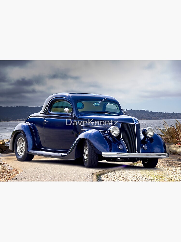 額装済アートポスター クラッシックカー/フォード1936/FORD 1936 Ford Three-Window Coupe 'Bay Side' I