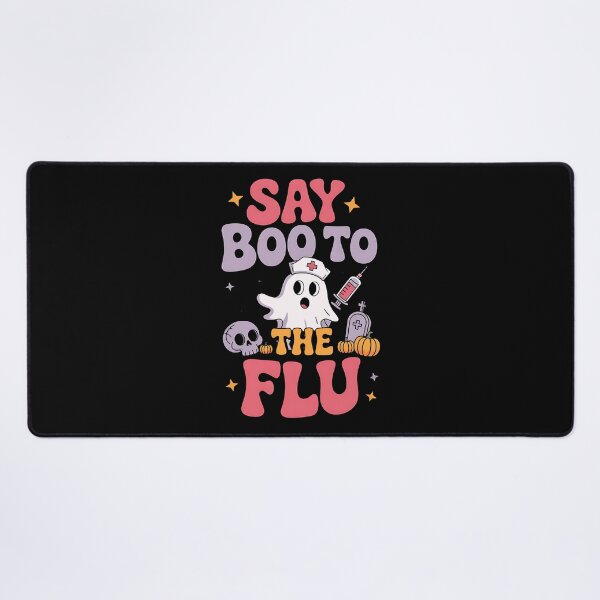 Item preview, Say Boo to The Flu Halloween Nurse Ghost Vaccine Fall designed and sold by BakeryDozen.
