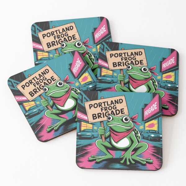 Item preview, Portland Frog Brigade – Funny Street Protest Frog designed and sold by Avenius Graphics.