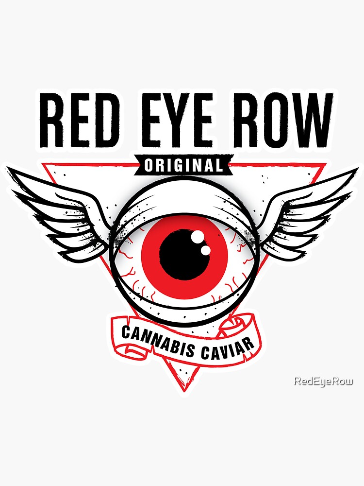 Thumbnail 3 of 3, Sticker, Red Eye Row Label designed and sold by RedEyeRow.