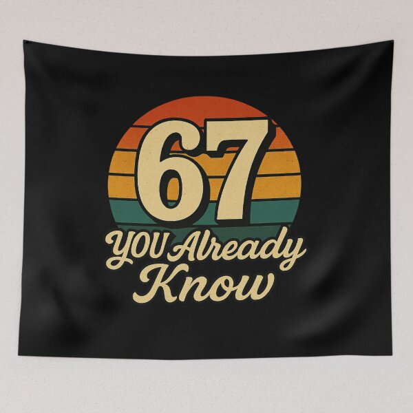 Item preview, Vintage 67 You Already Know Retro Sunset T-Shirt Design designed and sold by DailyDrivesct.