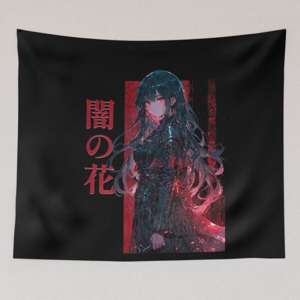 Item preview, Dark Bloom (闇の花) — Gothic Anime Warrior Girl in Red & Black designed and sold by gringoods.