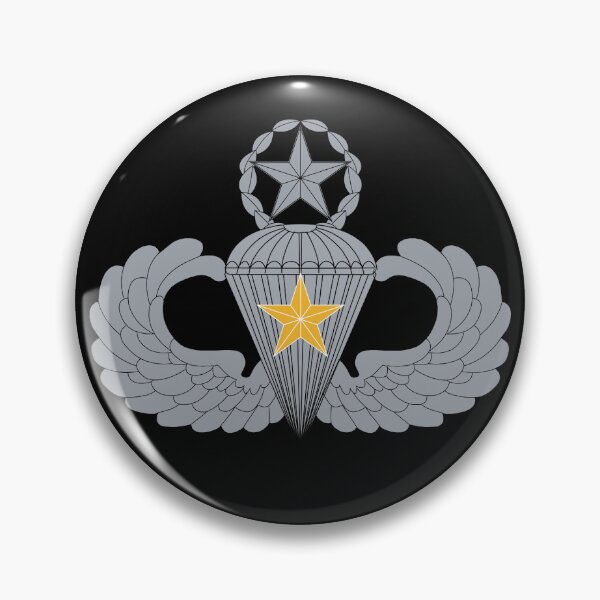 Item preview, Badge - Army - Parachutist - Master - 5 Combat Star X 300 designed and sold by Military Insignia Products.