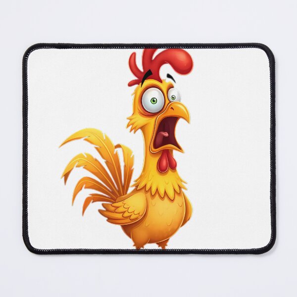 Item preview, Screaming Cartoon Rooster with Exaggerated Expression designed and sold by By:MarcinK.