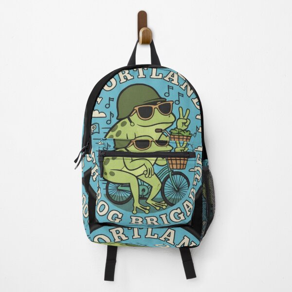 Item preview, Portland Frog Brigade Biker Frog Funny Outdoor Retro Vintage Cycling Design For Oregon Adventure Fans designed and sold by ArtDesignTp.