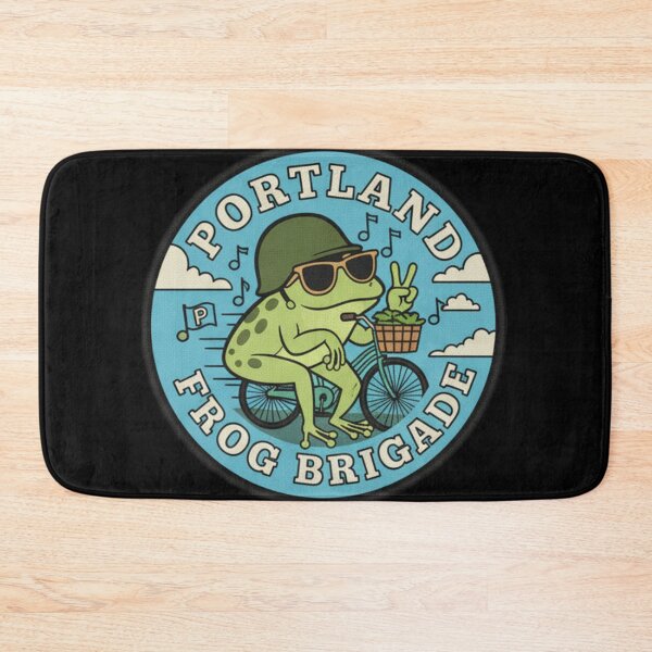 Item preview, Portland Frog Brigade Biker Frog Funny Outdoor Retro Vintage Cycling Design For Oregon Adventure Fans designed and sold by ArtDesignTp.