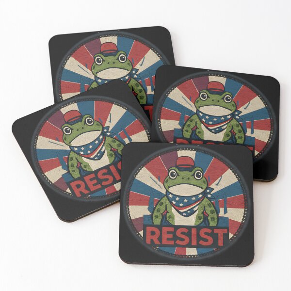 Item preview, Resist Patriotic Frog Retro Portland Frog Brigade Design For Freedom Activist Lovers And Protest Art Fans designed and sold by ArtDesignTp.