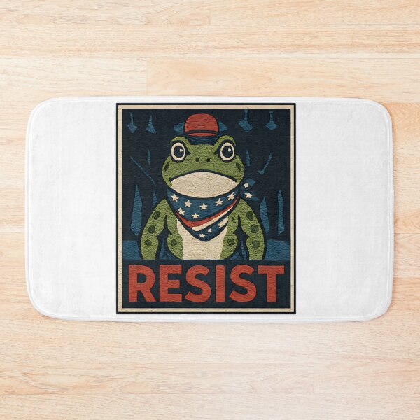 Item preview, Resist Frog Vintage Poster Funny Activist Portland Frog Brigade Retro Protest Design For Freedom Lovers designed and sold by ArtDesignTp.