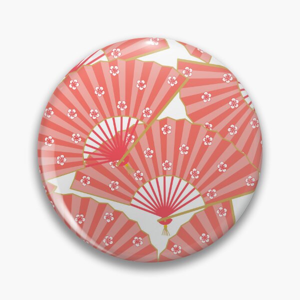 Item preview, Japanese Pink Geisha Fans Pattern designed and sold by HotHibiscus.