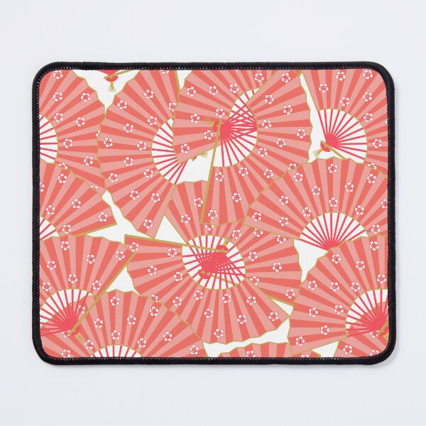 Item preview, Japanese Pink Geisha Fans Pattern designed and sold by HotHibiscus.