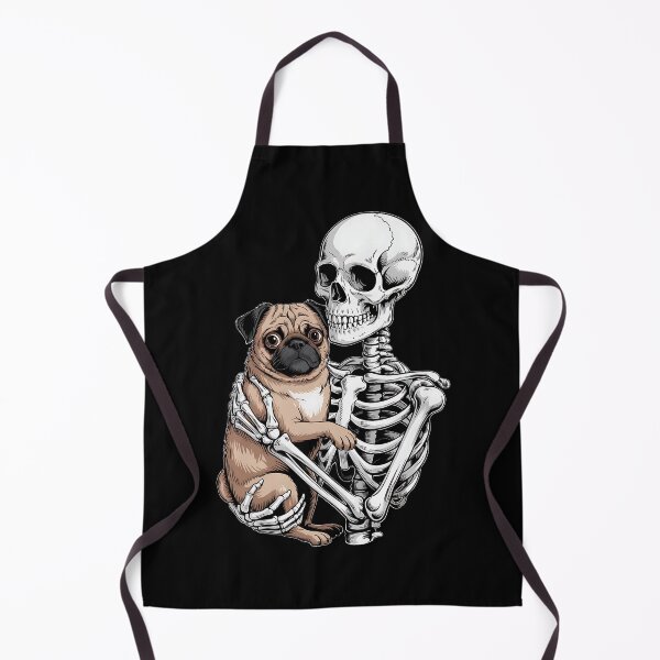 Item preview, Skeleton Hugging Pug Halloween Pugs Lover Pug designed and sold by BakeryDozen.