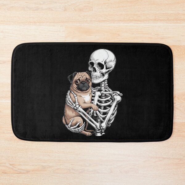 Item preview, Skeleton Hugging Pug Halloween Pugs Lover Pug designed and sold by BakeryDozen.