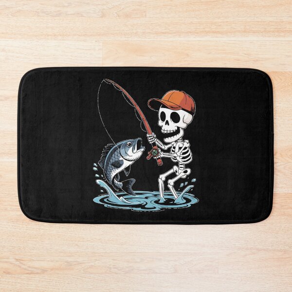 Item preview, Skeleton Fishing Halloween Costume Funny Fishing designed and sold by BakeryDozen.