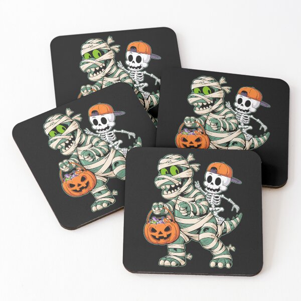 Item preview, Skeleton Riding Dancing Dab Dinosaur T rex Halloween Funny designed and sold by BakeryDozen.