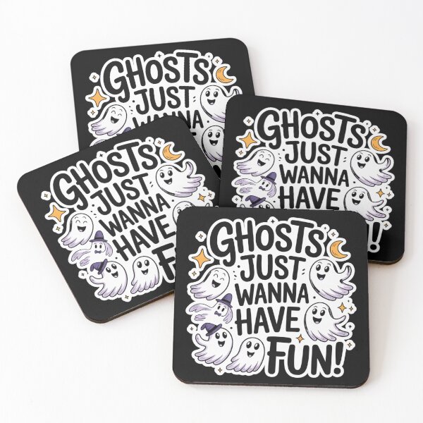 Item preview, GHOSTS JUST WANNA HAVE FUN! designed and sold by mirciashop.