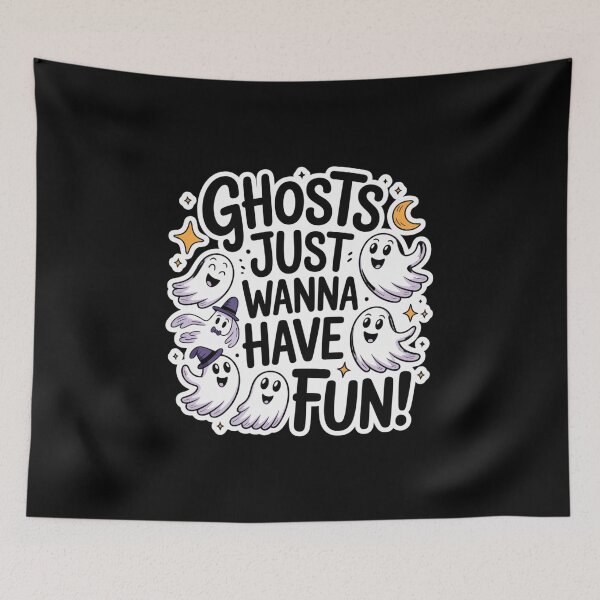 Item preview, GHOSTS JUST WANNA HAVE FUN! designed and sold by mirciashop.