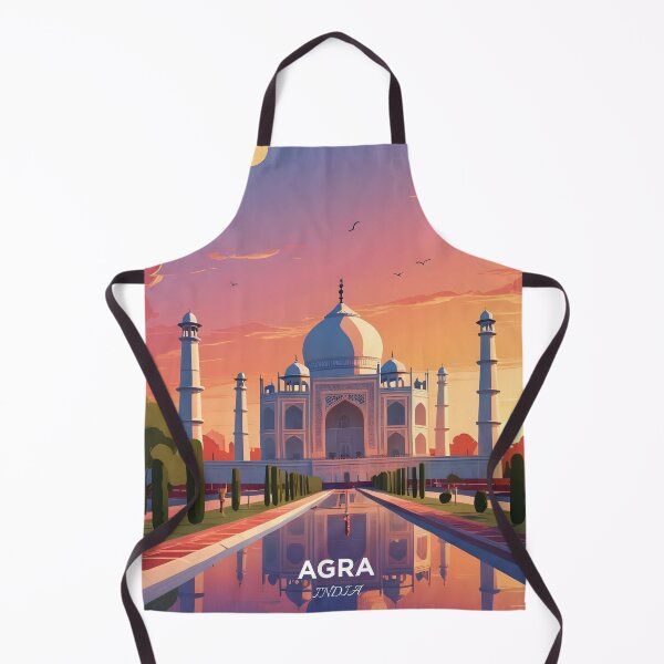 Item preview, Taj Mahal Agra India Travel Poster Art designed and sold by Leoartstore75.
