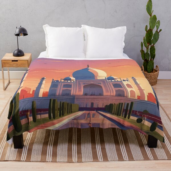 Item preview, Taj Mahal Agra India Travel Poster Art designed and sold by Leoartstore75.