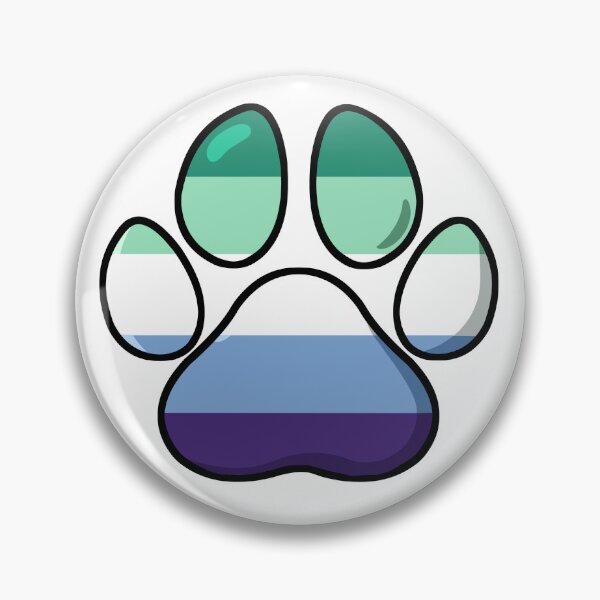 Item preview, pride - gayman pawprint  designed and sold by Official Legacy and Dameni Fan Art.
