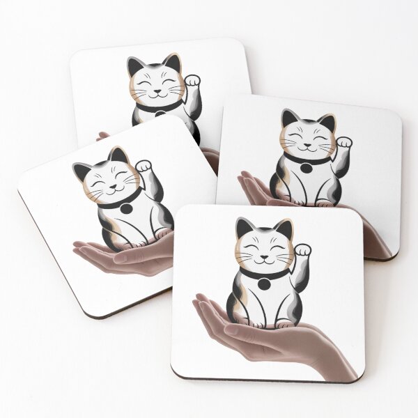 Item preview, Kawaii Fortune: Maneki-neko on Her Hand designed and sold by AndrewYoko.