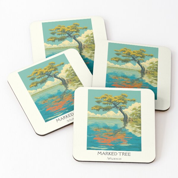 Item preview, Marked Tree Arkansas Riverbank Art Print designed and sold by TuncGK.
