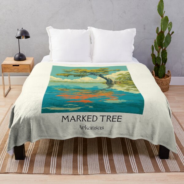 Item preview, Marked Tree Arkansas Riverbank Art Print designed and sold by TuncGK.