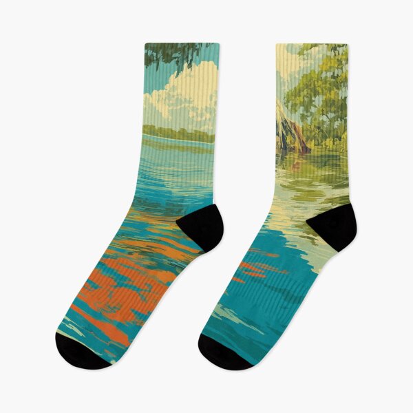 Item preview, Marked Tree Arkansas Riverbank Art Print designed and sold by TuncGK.