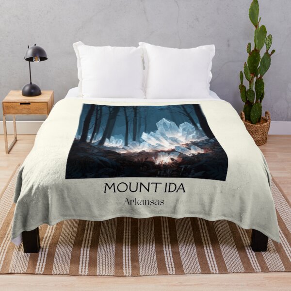 Item preview, Mount Ida Arkansas Crystal Mining Art Print designed and sold by TuncGK.