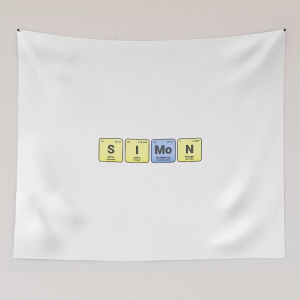 Item preview, Simon, Custom Name Made from Periodic Table Elements, Personalized Chemistry Design, Science Gift for Nerds & Students designed and sold by chipmuckdesignn.