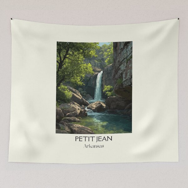 Item preview, Petit Jean Arkansas Waterfall Art Print designed and sold by TuncGK.
