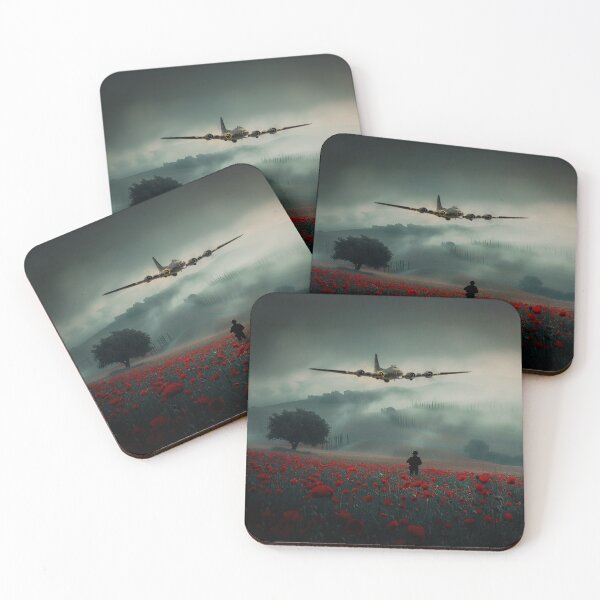 Item preview, B17 Remembrance Poppies Lest We Forget designed and sold by Airpower Art.