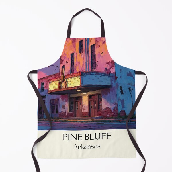 Item preview, Pine Bluff Arkansas Downtown Art Print designed and sold by TuncGK.