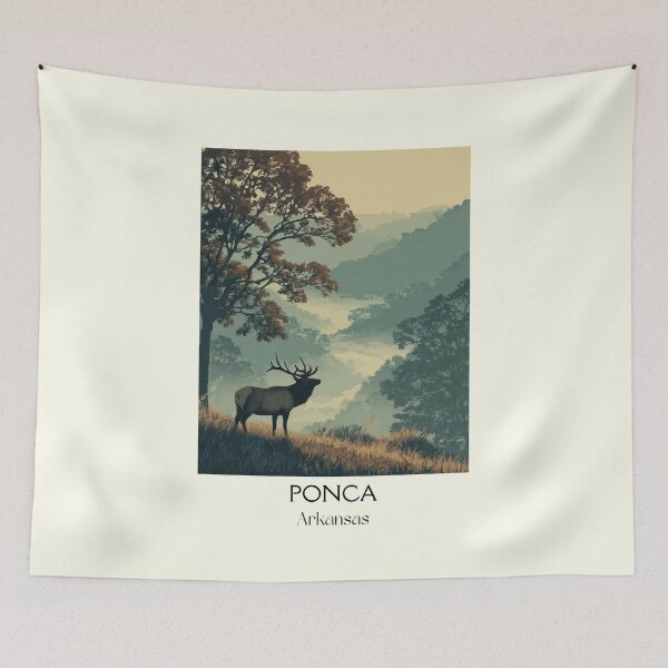 Item preview, Ponca Arkansas Elk Art Print designed and sold by TuncGK.