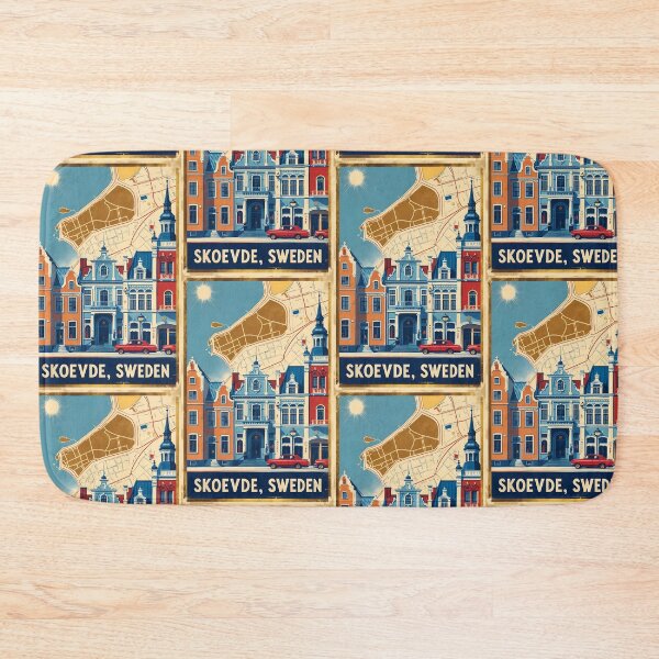 Item preview, Skoevde Sweden 1950s Vintage Travel Tourism designed and sold by TravelersGems.