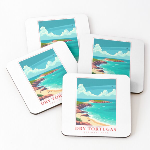 Item preview, Dry Tortugas National Park Illustration – Fort Jefferson, Coral Reefs & Island Wilderness designed and sold by MapMyMiles.