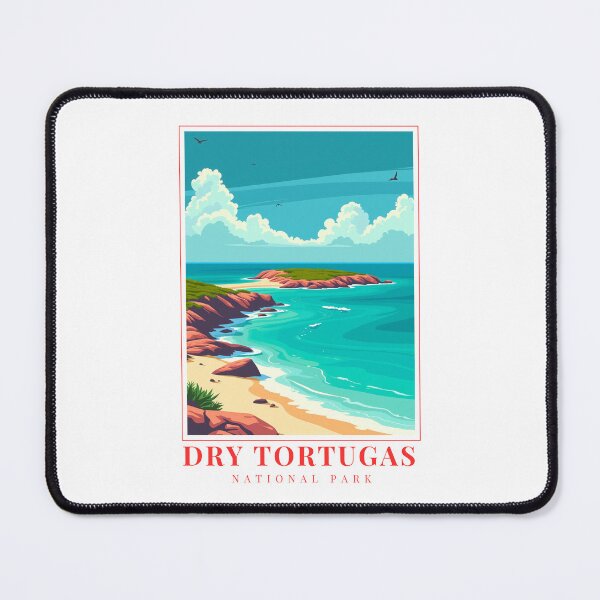 Item preview, Dry Tortugas National Park Illustration – Fort Jefferson, Coral Reefs & Island Wilderness designed and sold by MapMyMiles.