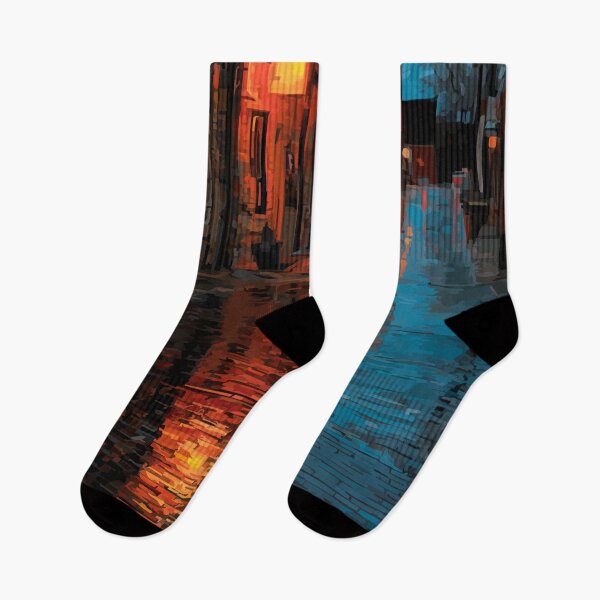 Item preview, Rogers Arkansas Rainy Street Art Print designed and sold by TuncGK.