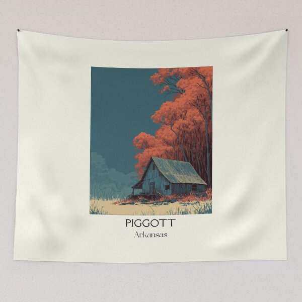 Item preview, Piggott Arkansas Historic Home Art Print designed and sold by TuncGK.