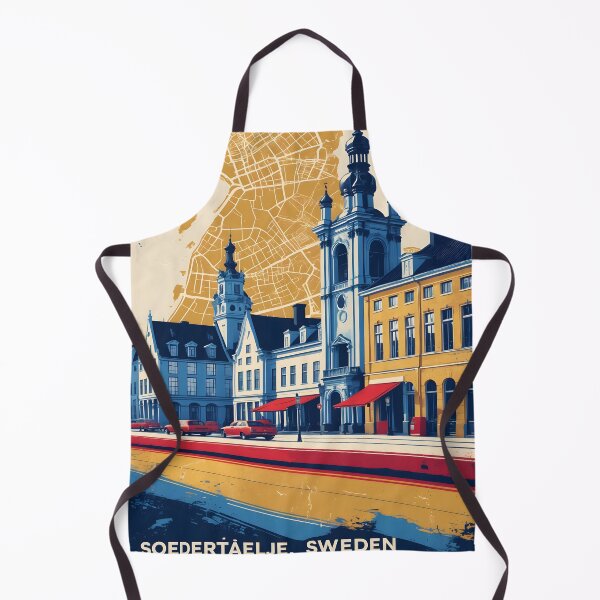 Item preview, Soedertaelje Sweden 1950s Vintage Travel Tourism designed and sold by TravelersGems.