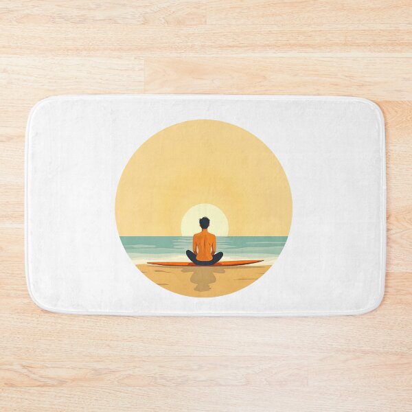 Item preview, Post-Surf Zen Meditation - Minimalist Ocean with Surf Board  designed and sold by sharifex.