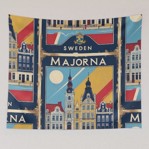 Item preview, Majorna Sweden 1950s Vintage Travel Tourism designed and sold by TravelersGems.